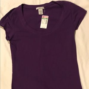 Dots Purple Tee Shirt- Size L